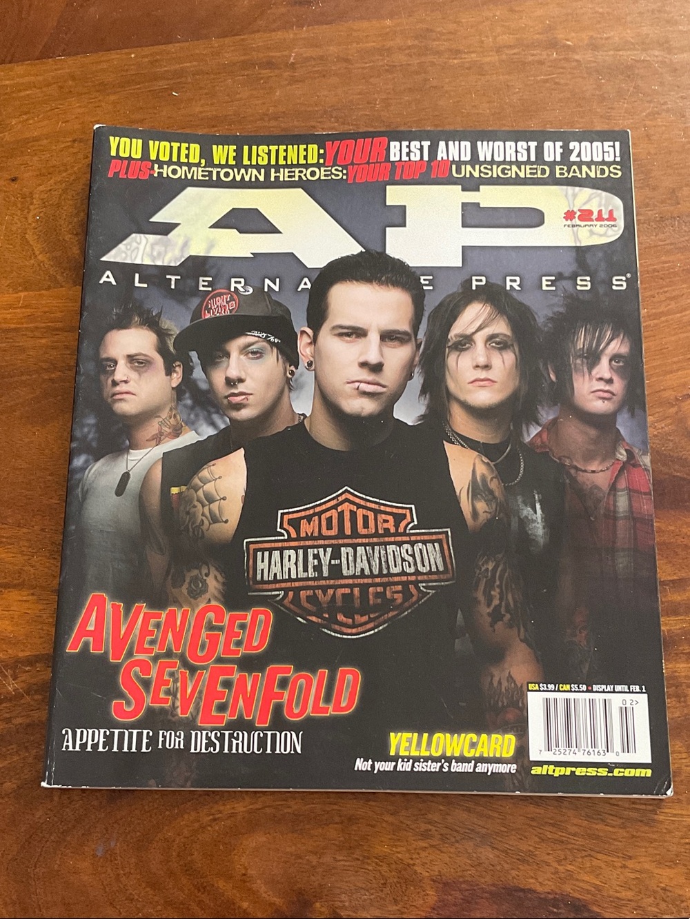 Avenged Sevenfold cover of AP Magazine 2006